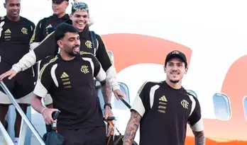 Flamengo chega à Argentina para decisão contra o Lanús pela Recopa