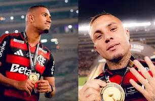 Flamengo em crise: Cebolinha e Lino disputam protagonismo antes do Lanús (Foto: Reprodução / CRF)